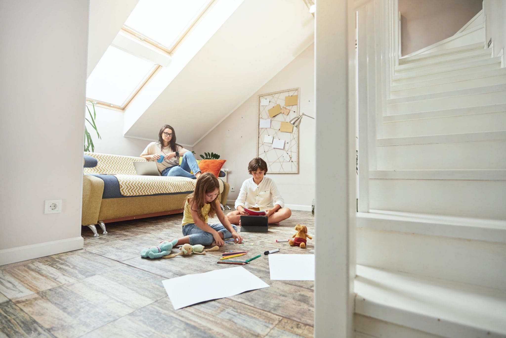 Open plan loft conversion ideas